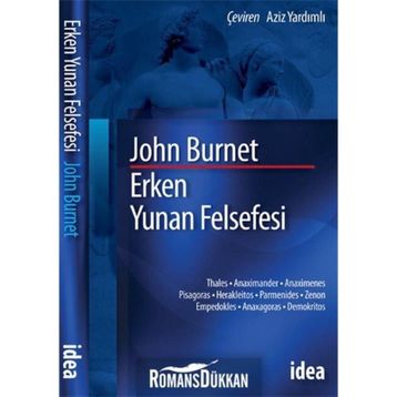 ERKEN YUNAN FELSEFESI - JOHN BURNETT