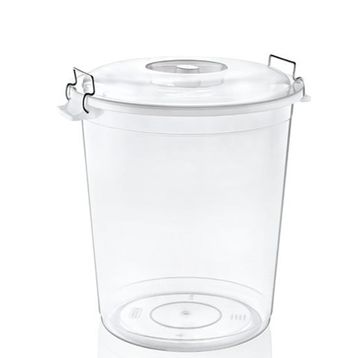 Erkoç E582 50 lt Plastik Battal Şeffaf Bakliyat Kovası