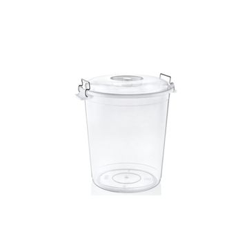 Erkoç E582 50 lt Plastik Battal Şeffaf Bakliyat Kovası