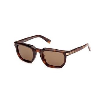 Ermenegildo Zegna 0240 52J Alaca Kahverengi Erkek Güneş Gözlüğü
