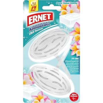 Ernet Karbonat Etkili Beyaz Sabun Kokulu 2x40 gr Klozet Blok