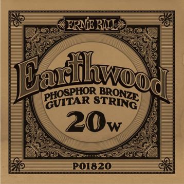 Ernie Ball P01820 .020 Earthwood Fosfor Bronz Sargılı Akustik Tek Tel