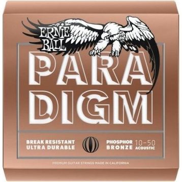 Ernie Ball P02080 10-50 Paradigm Ekstra Light Fosfor Bronz Akustik Gitar Tel Seti