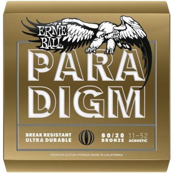 Ernie Ball P02088 11-52 Paradigm Medium Light 80/20 Bronz Akustik Gitar Tel Seti