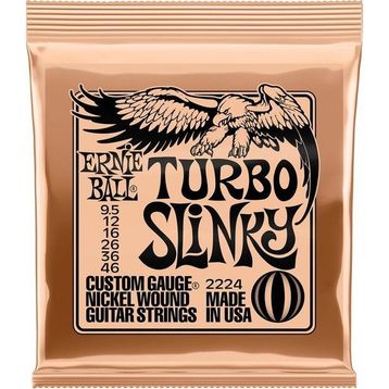Ernie Ball P02224 9.5-46 Turbo Slinky Nickel Wound Elektro Gitar Teli
