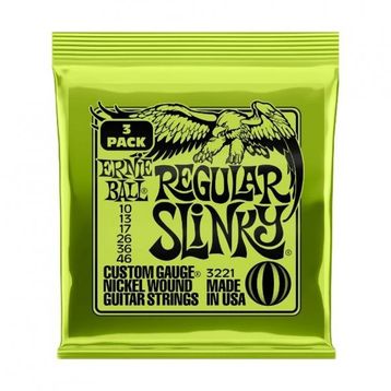 Ernie Ball P03221 3'lü Regular Slinky 3 Pack Elektro Teli