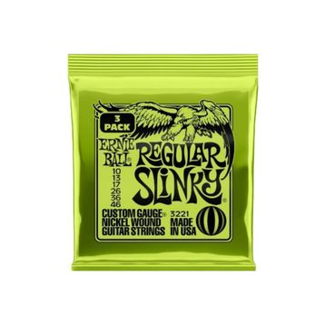 Ernie Ball P03221 3'lü Regular Slinky 3 Pack Elektro Teli