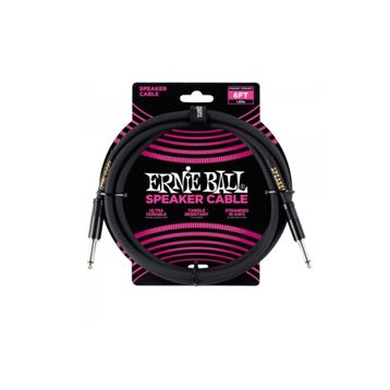 Ernie Ball P06072 6FT 1.80 m Siyah Düz Kabin Kablosu
