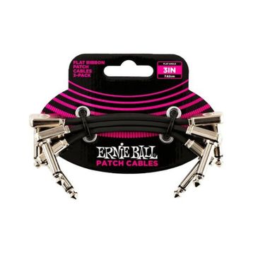 Ernie Ball P06220 3" 7.5 cm 3'lü Flat Ribbon Patch Kablosu
