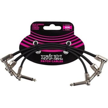 Ernie Ball P06221 6'' 15 cm 3'lü Flat Ribbon Patch Kablosu