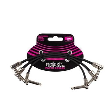 Ernie Ball P06221 6'' 15 cm 3'lü Flat Ribbon Patch Kablosu