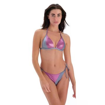 Eros 24SW85025EST Takçık Kaplı Sabit Askılı Fuşya Gri Bikini