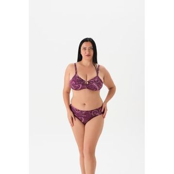 Eros 4093BK Toparlayıcı Mürdüm Bikini