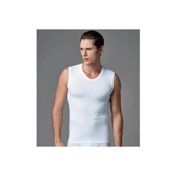Eros ERS006 2'li Beyaz Kolsuz Compact Erkek T-shirt