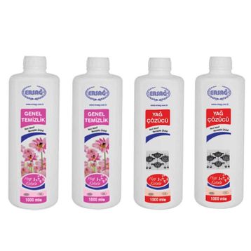 Ersağ 2x1 lt Genel Temizlik Sıvısı + 2x1 lt Yağ Çözücü