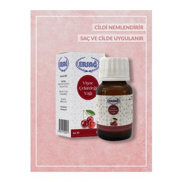 Ersağ 30 ml Bitkisel Sabit Vişne Çekirdeği Yağı