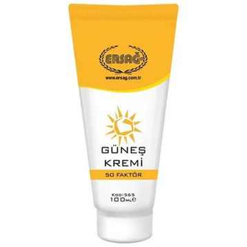 Ersağ 50 Faktör 100 ml Yüz Güneş Kremi