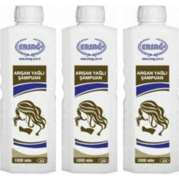Ersağ Argan Yağlı 3x1000 ml Şampuan