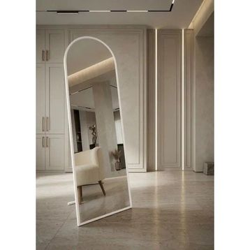 Ersan Dizayn 50x160 Beyaz Çerçeveli Metal Ayaklı Boy Aynası