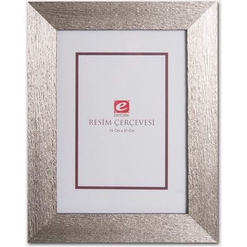 Ertürk 15x21 cm Gümüş Ağaç Kabuğu Resim Çerçevesi