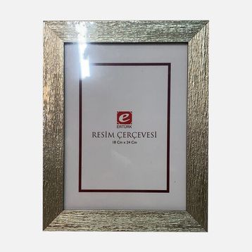 Ertürk 18x24 cm Gümüş Ağaç Kabuğu Resim Çerçevesi