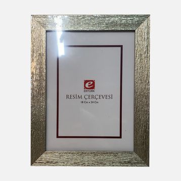 Ertürk 18x24 cm Gümüş Ağaç Kabuğu Resim Çerçevesi