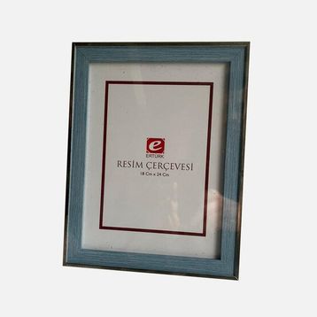 Ertürk Mavi Gri 18x24 cm Masaüstü Çerçeve