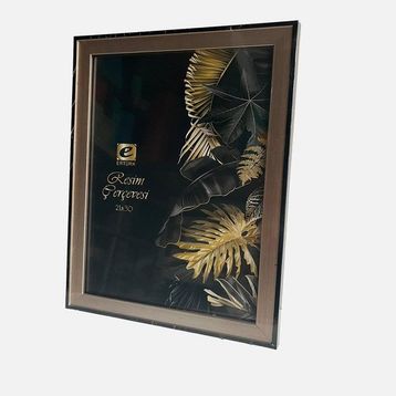 Ertürk Platin Siyah 21x30 cm Masaüstü Çerçeve