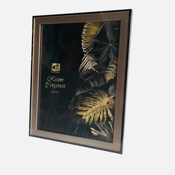 Ertürk Platin Siyah 21x30 cm Masaüstü Çerçeve