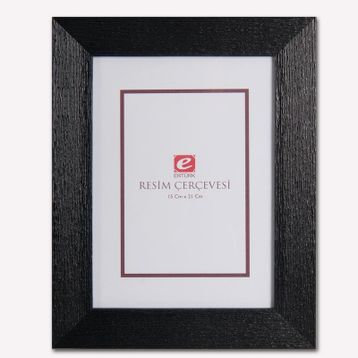 Ertürk Siyah Ağaç Kabuğu 15x21 cm Resim Çerçevesi