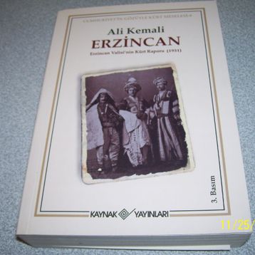 ERZINCAN ERZINCAN VALISININ KÜRT RAPORU 1931 - ALI KEMALI