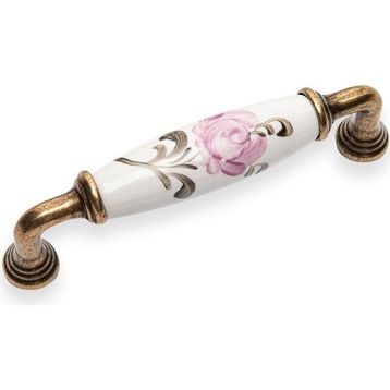Esal Yıldız 96 Pembe Gül Beyaz Antik Kulp