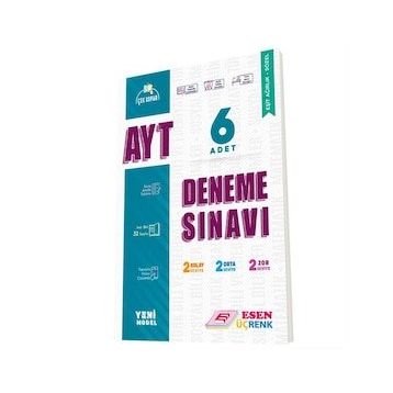 Esen Yayınları - Üçrenk AYT Eşit Ağırlık - Sözel 6'lı Deneme