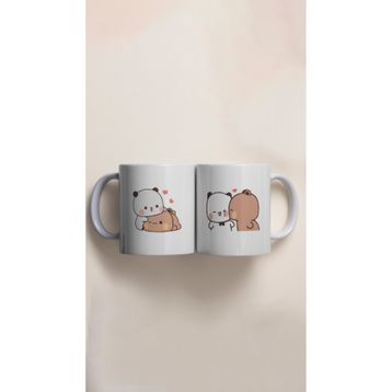 EsGift İkili Dudu&Bubu Tasarımlı Kupa Bardak