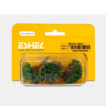 Eshel 4 cm 3 Adet Mantar Ağacı
