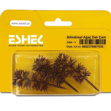 Eshel Dalı Çam 4.5 cm 3 Adet Silindirsel Ağacı