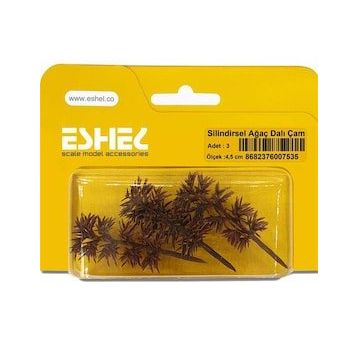 Eshel Dalı Çam 4.5 cm 3 Adet Silindirsel Ağacı