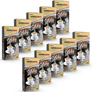 Espressomm 100 Adet Premium Silver Alüminyum Kapsül Kahve