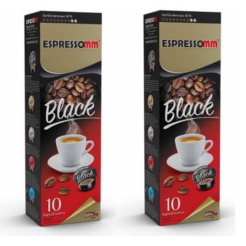 Espressomm Black 20'li Kapsül Kahve