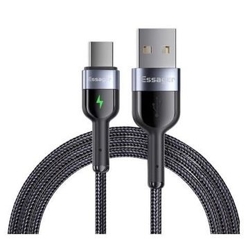Essager Led Işıklı 3.0 A 1 mt Type-C Şarj Data Kablosu