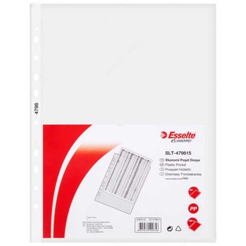 Esselte 4798 A4 100'lü Şeffaf Poşet Dosya