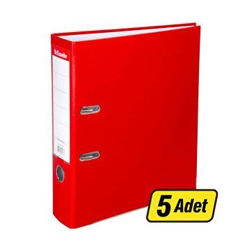 Esselte Eko 9940 Geniş A4 Kırmızı 5 Adet Plastik Klasör