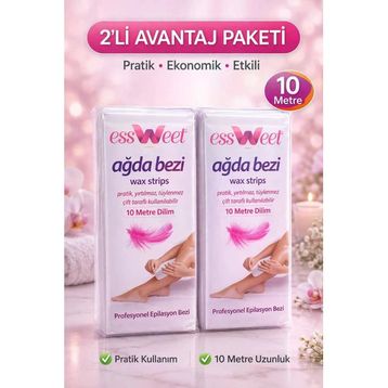 Essweet 2x10 m Rulo Ağda Bezi