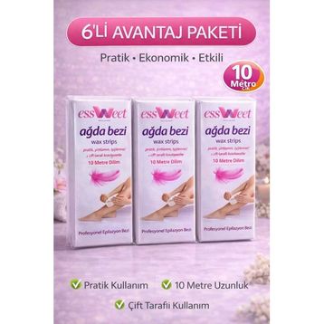 Essweet 6x10 m Dilimli Ağda Bezi