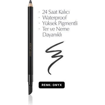 Estee Lauder 01 Onyx Double Wear 24 Saat Kalıcı Suya Dayanıklı Jel Göz Kalemi