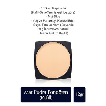 Estee Lauder Double Wear Stay-In-Place 2C2 Pale Almond Refill Pudra Fondöten