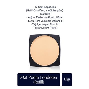 Estee Lauder Double Wear Stay-In-Place 2C2 Pale Almond Refill Pudra Fondöten