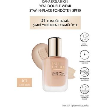 Estee Lauder Light Spf 10 Double Wear Stay In Place 1C1 Cool Bone Fondöten