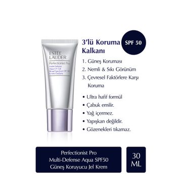 Estee Lauder Perfectionist Pro Multi-Defense Aqua SPF50 30 ml Güneş Koruyucu Jel Krem