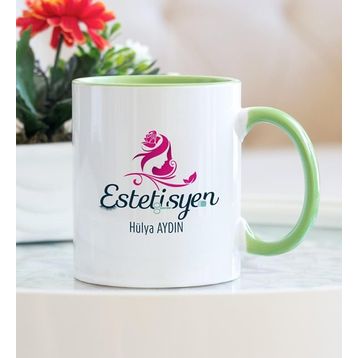 Estetisyen Yeşil Kupa Bardak